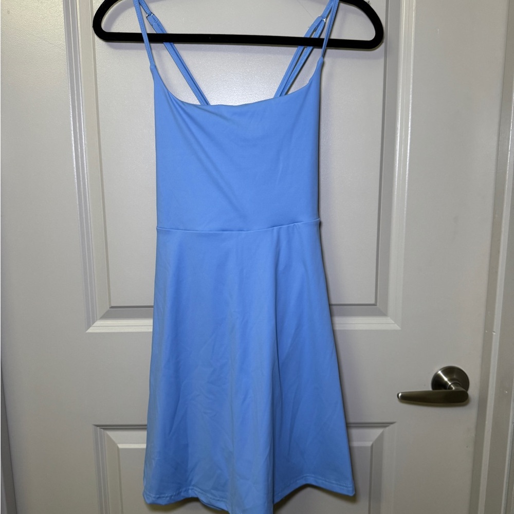 NWOT Medium Light Blue Tennis Dress with Shorts